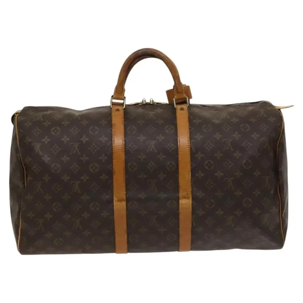 LOUIS VUITTON Monogram Keepall 55 Boston Bag M41424